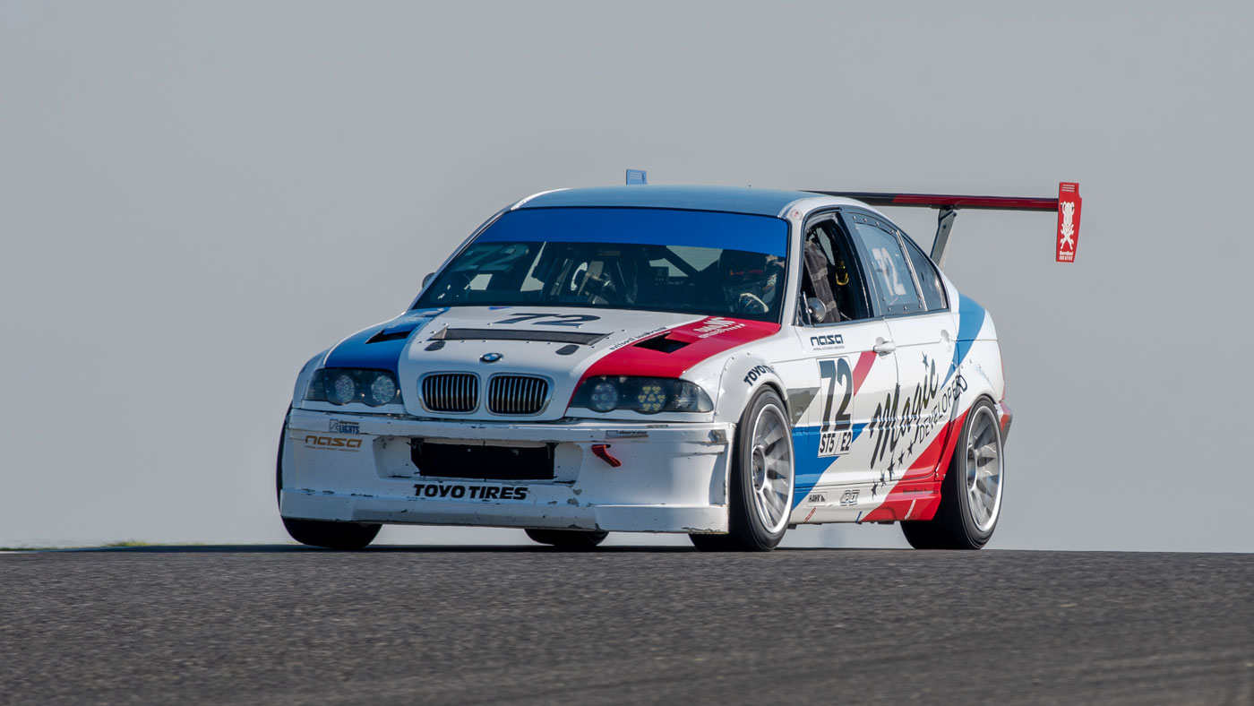 Moorewood Creative E46 with EDGE Motorworks drivers Shaun Wbester, Eric Moore, and Kevin Moore. 